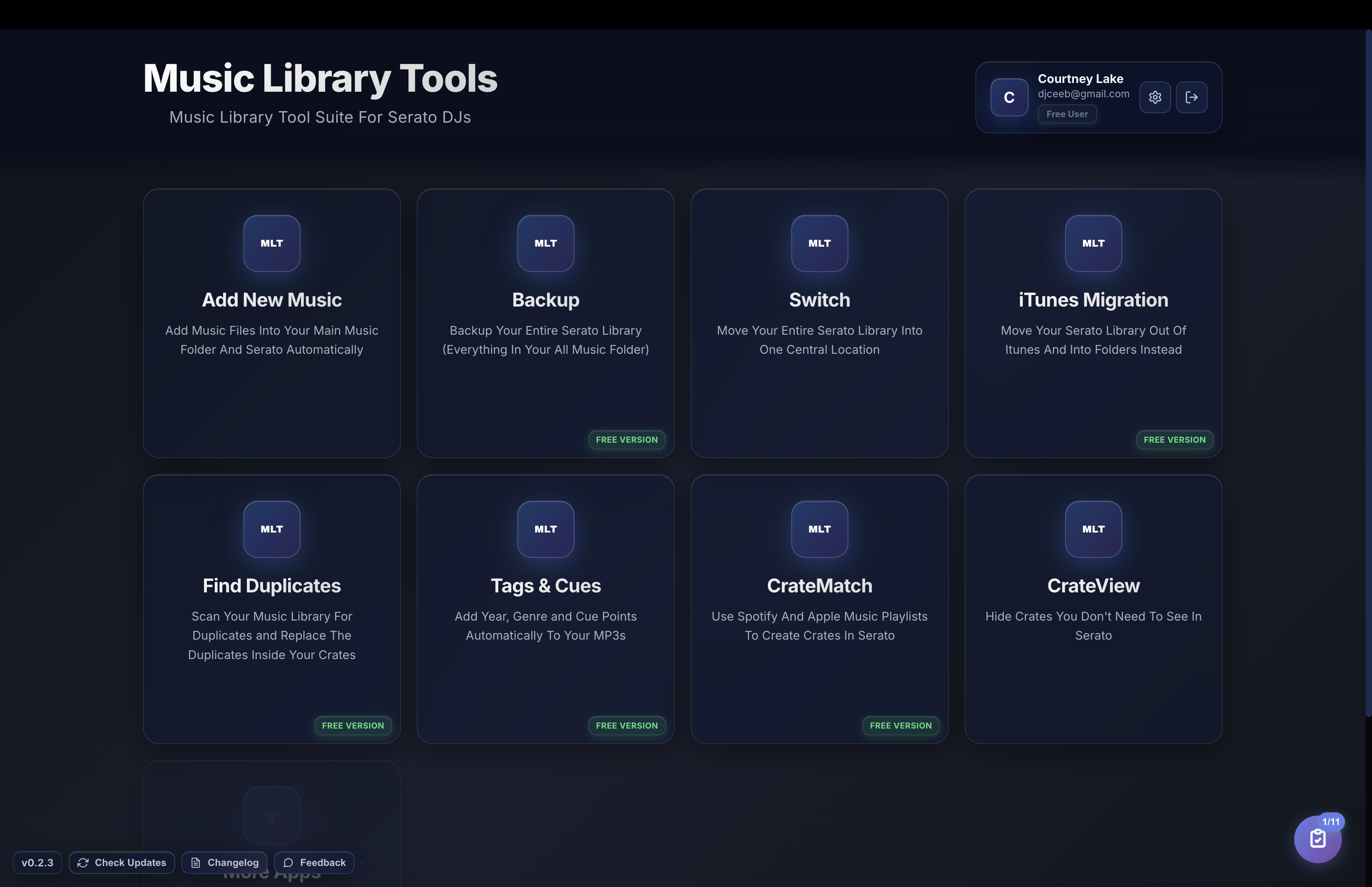 Music Library Tools Interface